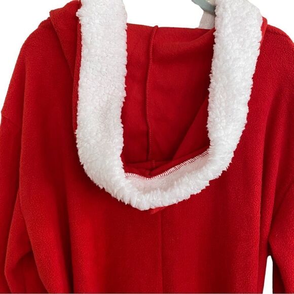Women's Mrs. Claus Funzies Santa Christmas Pajamas Costume Jumpsuit Size XL NWT - Picture 4 of 8